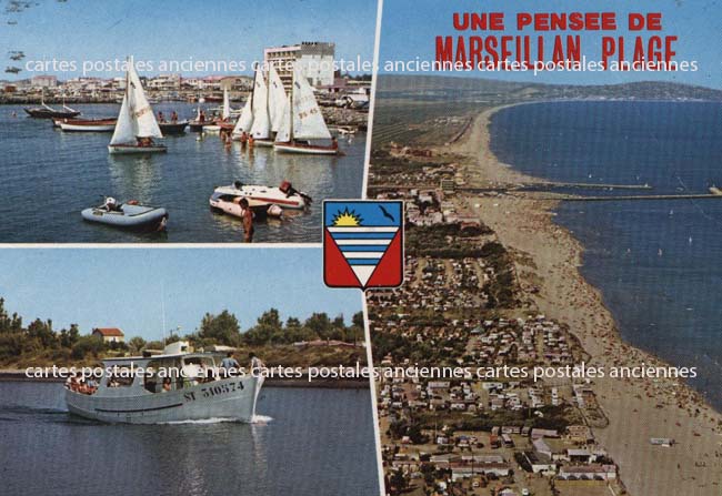 Cartes postales anciennes > CARTES POSTALES > carte postale ancienne > cartes-postales-ancienne.com Occitanie Herault Marseillan