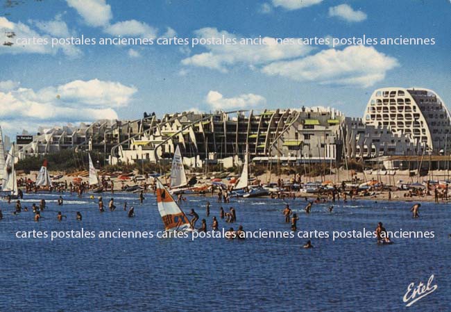 Cartes postales anciennes > CARTES POSTALES > carte postale ancienne > cartes-postales-ancienne.com Occitanie Herault La Grande Motte