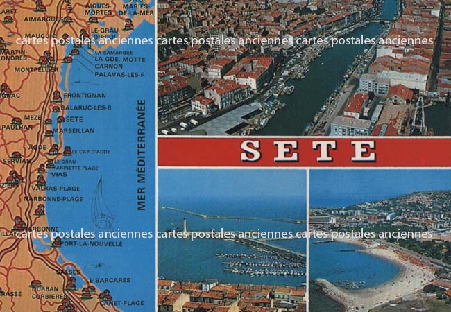 Cartes postales anciennes > CARTES POSTALES > carte postale ancienne > cartes-postales-ancienne.com Occitanie Herault Sete