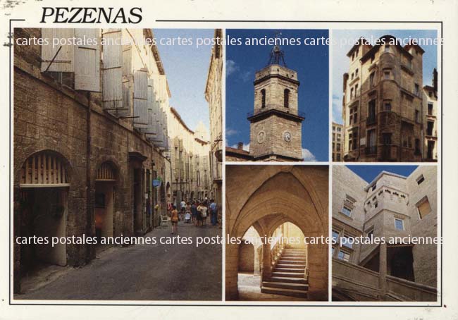 Cartes postales anciennes > CARTES POSTALES > carte postale ancienne > cartes-postales-ancienne.com Occitanie Herault Pezenas