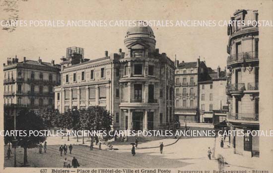 Cartes postales anciennes > CARTES POSTALES > carte postale ancienne > cartes-postales-ancienne.com Occitanie Herault Beziers