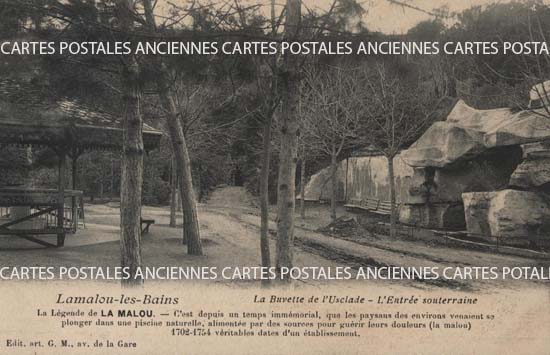 Cartes postales anciennes > CARTES POSTALES > carte postale ancienne > cartes-postales-ancienne.com Occitanie Herault Lamalou Les Bains