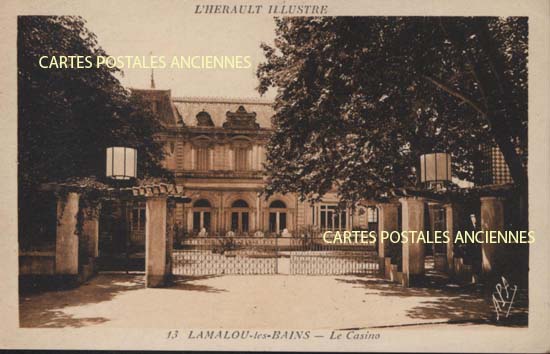 Cartes postales anciennes > CARTES POSTALES > carte postale ancienne > cartes-postales-ancienne.com Occitanie Herault Lamalou Les Bains