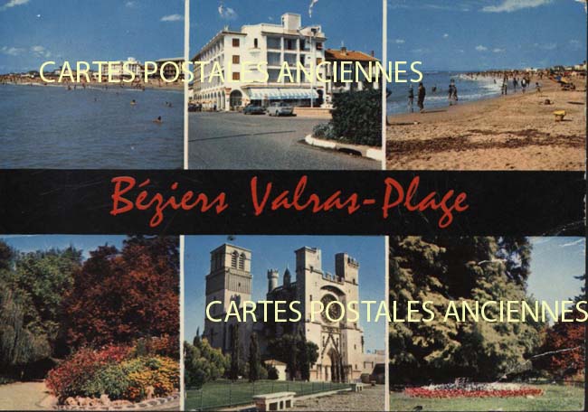 Cartes postales anciennes > CARTES POSTALES > carte postale ancienne > cartes-postales-ancienne.com Occitanie Herault Valras Plage