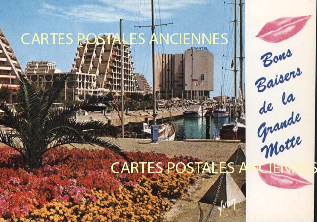 Cartes postales anciennes > CARTES POSTALES > carte postale ancienne > cartes-postales-ancienne.com Occitanie Herault La Grande Motte