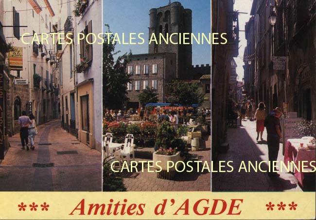 Cartes postales anciennes > CARTES POSTALES > carte postale ancienne > cartes-postales-ancienne.com Occitanie Herault Agde