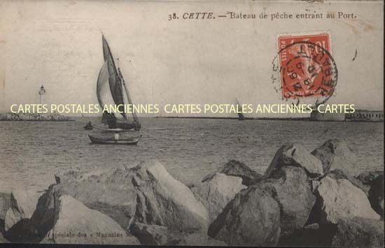 Cartes postales anciennes > CARTES POSTALES > carte postale ancienne > cartes-postales-ancienne.com Occitanie Herault Sete
