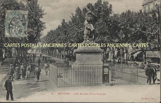 Cartes postales anciennes > CARTES POSTALES > carte postale ancienne > cartes-postales-ancienne.com Occitanie Herault Beziers