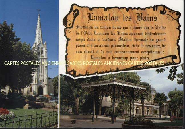 Cartes postales anciennes > CARTES POSTALES > carte postale ancienne > cartes-postales-ancienne.com Occitanie Herault Lamalou Les Bains