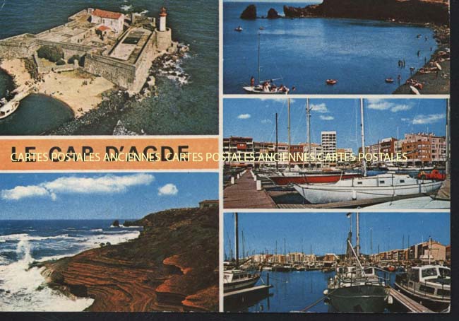 Cartes postales anciennes > CARTES POSTALES > carte postale ancienne > cartes-postales-ancienne.com Occitanie Herault Le Cap D Agde