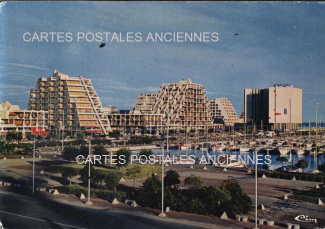 Cartes postales anciennes > CARTES POSTALES > carte postale ancienne > cartes-postales-ancienne.com Occitanie Herault La Grande Motte