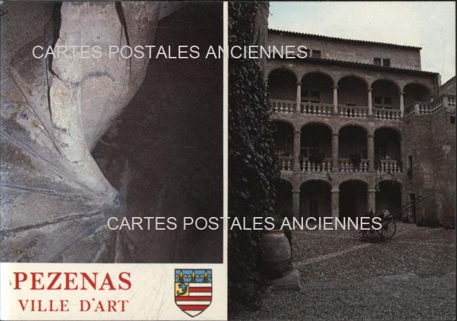 Cartes postales anciennes > CARTES POSTALES > carte postale ancienne > cartes-postales-ancienne.com Occitanie Herault Pezenas