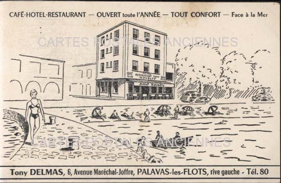 Cartes postales anciennes > CARTES POSTALES > carte postale ancienne > cartes-postales-ancienne.com Occitanie Herault Palavas Les Flots
