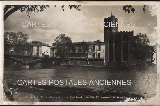 Cartes postales anciennes > CARTES POSTALES > carte postale ancienne > cartes-postales-ancienne.com Occitanie Herault Agde