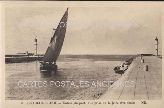 Cartes postales anciennes > CARTES POSTALES > carte postale ancienne > cartes-postales-ancienne.com Gard  Le Grau Du Roi