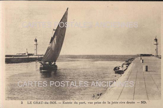Cartes postales anciennes > CARTES POSTALES > carte postale ancienne > cartes-postales-ancienne.com Gard  Le Grau Du Roi