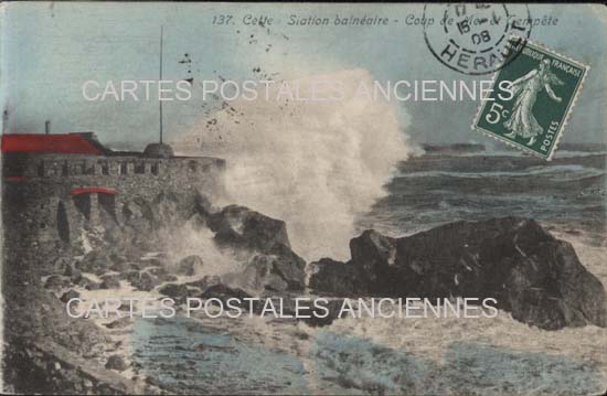 Cartes postales anciennes > CARTES POSTALES > carte postale ancienne > cartes-postales-ancienne.com Occitanie Herault Sete