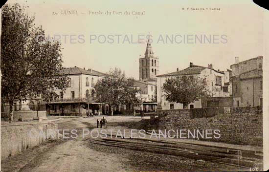 Cartes postales anciennes > CARTES POSTALES > carte postale ancienne > cartes-postales-ancienne.com Occitanie Herault Lunel