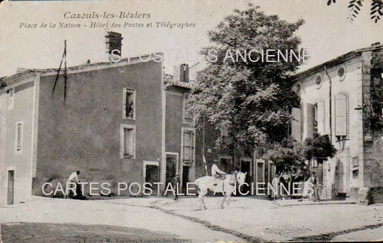 Cartes postales anciennes > CARTES POSTALES > carte postale ancienne > cartes-postales-ancienne.com Occitanie Herault Cazouls Les Beziers