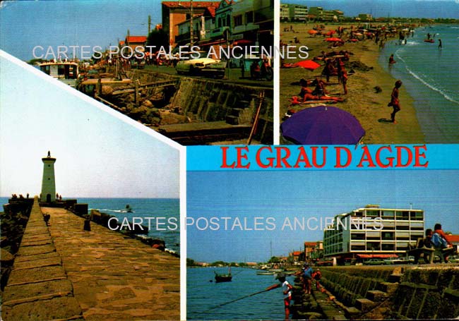 Cartes postales anciennes > CARTES POSTALES > carte postale ancienne > cartes-postales-ancienne.com Occitanie Herault Agde