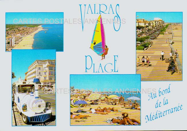 Cartes postales anciennes > CARTES POSTALES > carte postale ancienne > cartes-postales-ancienne.com Occitanie Herault Valras Plage