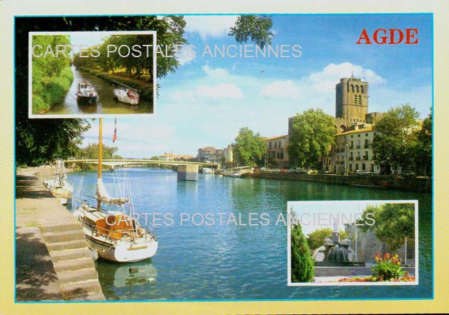 Cartes postales anciennes > CARTES POSTALES > carte postale ancienne > cartes-postales-ancienne.com Occitanie Herault Agde