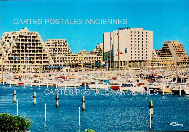 Cartes postales anciennes > CARTES POSTALES > carte postale ancienne > cartes-postales-ancienne.com Occitanie Herault La Grande Motte