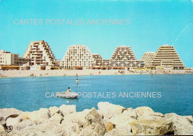 Cartes postales anciennes > CARTES POSTALES > carte postale ancienne > cartes-postales-ancienne.com Occitanie Herault La Grande Motte