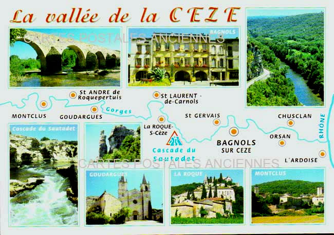 Cartes postales anciennes > CARTES POSTALES > carte postale ancienne > cartes-postales-ancienne.com Gard  Bagnols Sur Ceze