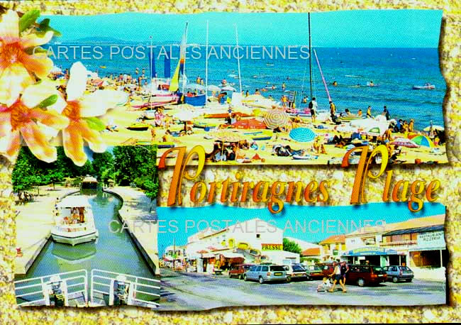 Cartes postales anciennes > CARTES POSTALES > carte postale ancienne > cartes-postales-ancienne.com Occitanie Herault Portiragnes