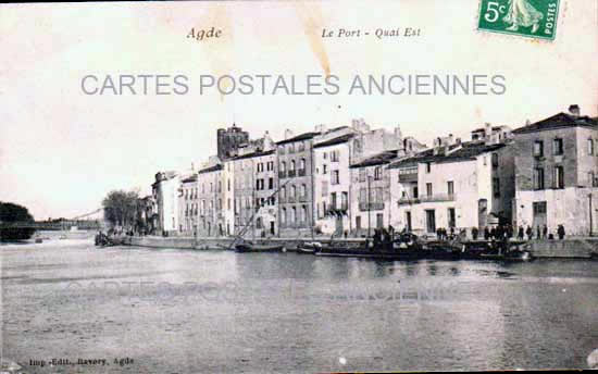 Cartes postales anciennes > CARTES POSTALES > carte postale ancienne > cartes-postales-ancienne.com Occitanie Herault Agde