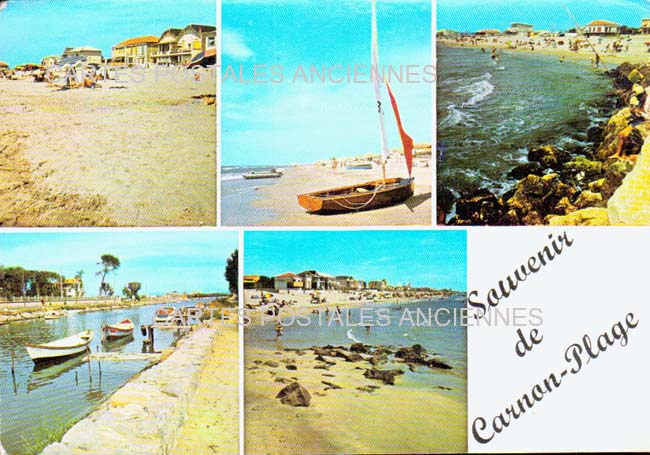 Cartes postales anciennes > CARTES POSTALES > carte postale ancienne > cartes-postales-ancienne.com Occitanie Herault Carnon Plage
