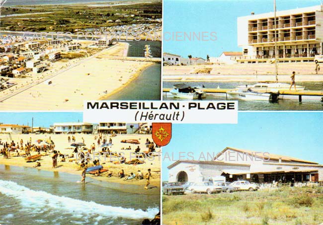 Cartes postales anciennes > CARTES POSTALES > carte postale ancienne > cartes-postales-ancienne.com Occitanie Herault Marseillan Plage