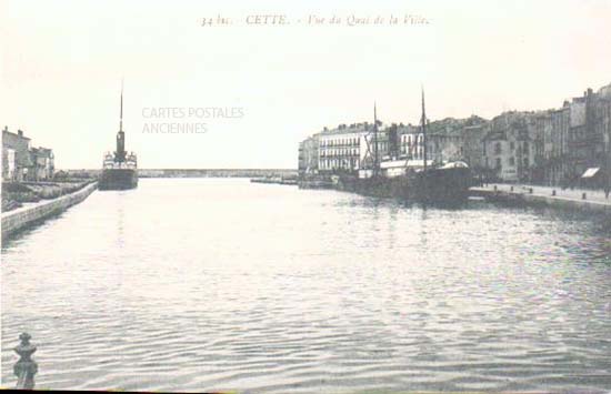 Cartes postales anciennes > CARTES POSTALES > carte postale ancienne > cartes-postales-ancienne.com Occitanie Herault Sete