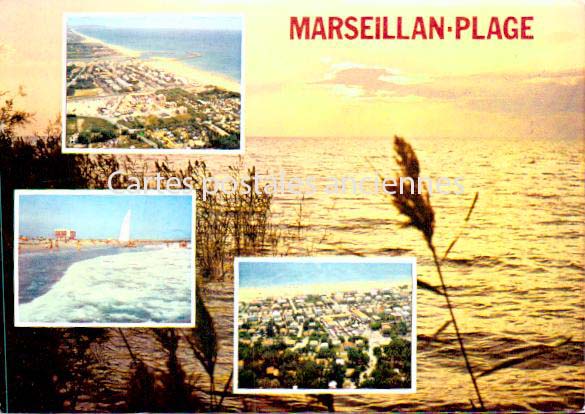 Cartes postales anciennes > CARTES POSTALES > carte postale ancienne > cartes-postales-ancienne.com Occitanie Herault Marseillan Plage