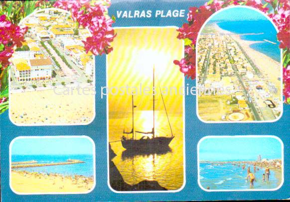 Cartes postales anciennes > CARTES POSTALES > carte postale ancienne > cartes-postales-ancienne.com Occitanie Herault Valras Plage