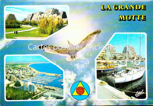 Cartes postales anciennes > CARTES POSTALES > carte postale ancienne > cartes-postales-ancienne.com Occitanie Herault La Grande Motte