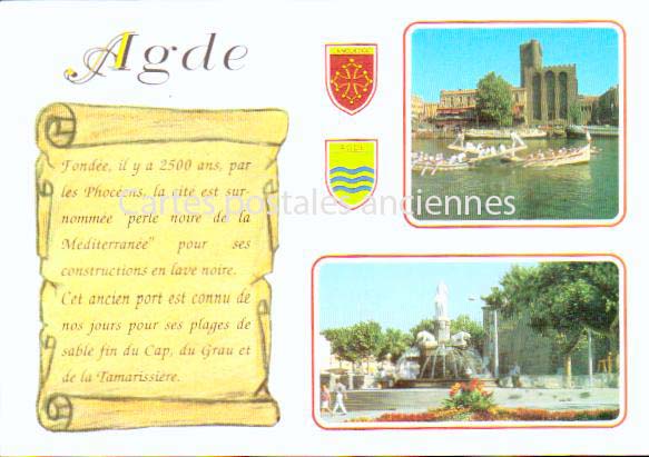 Cartes postales anciennes > CARTES POSTALES > carte postale ancienne > cartes-postales-ancienne.com Occitanie Herault Agde