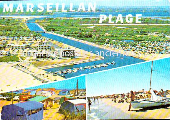 Cartes postales anciennes > CARTES POSTALES > carte postale ancienne > cartes-postales-ancienne.com Occitanie Herault Marseillan Plage