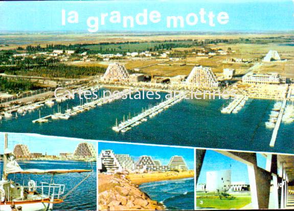 Cartes postales anciennes > CARTES POSTALES > carte postale ancienne > cartes-postales-ancienne.com Occitanie Herault La Grande Motte
