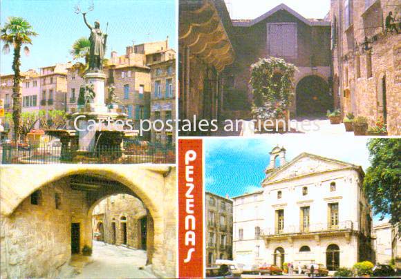 Cartes postales anciennes > CARTES POSTALES > carte postale ancienne > cartes-postales-ancienne.com Occitanie Herault Pezenas