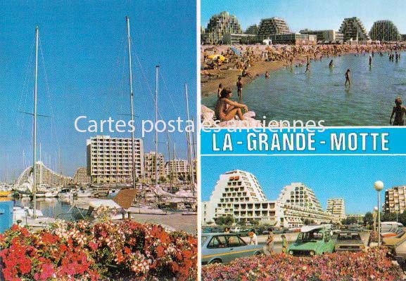 Cartes postales anciennes > CARTES POSTALES > carte postale ancienne > cartes-postales-ancienne.com Occitanie Herault La Grande Motte