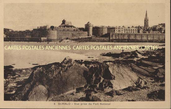 Cartes postales anciennes > CARTES POSTALES > carte postale ancienne > cartes-postales-ancienne.com Bretagne Saint Malo