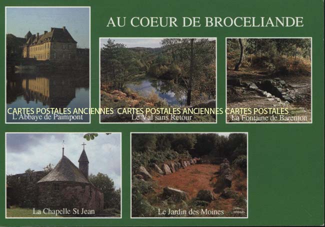 Cartes postales anciennes > CARTES POSTALES > carte postale ancienne > cartes-postales-ancienne.com Bretagne Paimpont