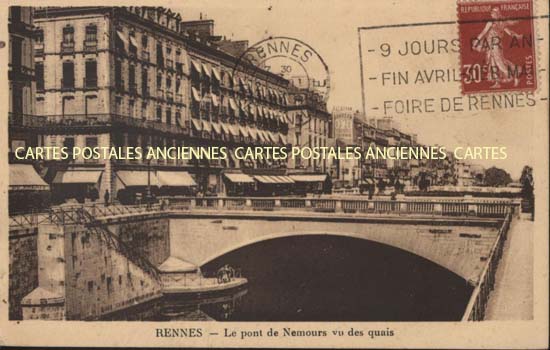 Cartes postales anciennes > CARTES POSTALES > carte postale ancienne > cartes-postales-ancienne.com Bretagne Rennes