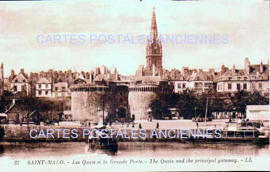 Cartes postales anciennes > CARTES POSTALES > carte postale ancienne > cartes-postales-ancienne.com Bretagne Saint Malo
