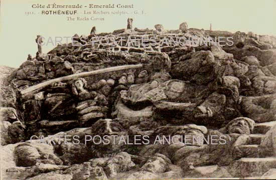 Cartes postales anciennes > CARTES POSTALES > carte postale ancienne > cartes-postales-ancienne.com Bretagne Rotheneuf