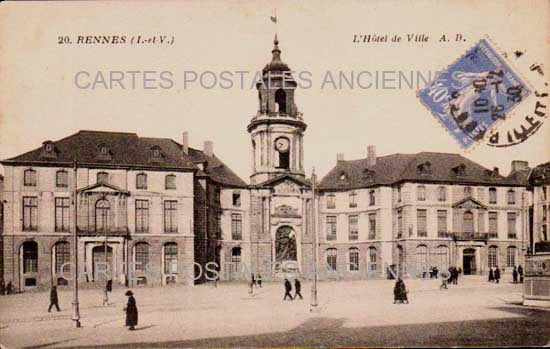 Cartes postales anciennes > CARTES POSTALES > carte postale ancienne > cartes-postales-ancienne.com Bretagne Rennes