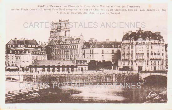 Cartes postales anciennes > CARTES POSTALES > carte postale ancienne > cartes-postales-ancienne.com Bretagne Rennes