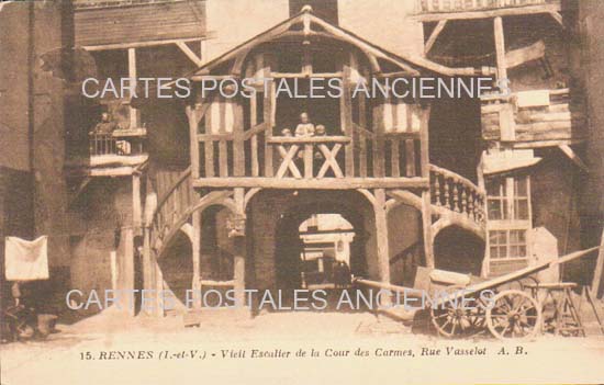 Cartes postales anciennes > CARTES POSTALES > carte postale ancienne > cartes-postales-ancienne.com Bretagne Rennes